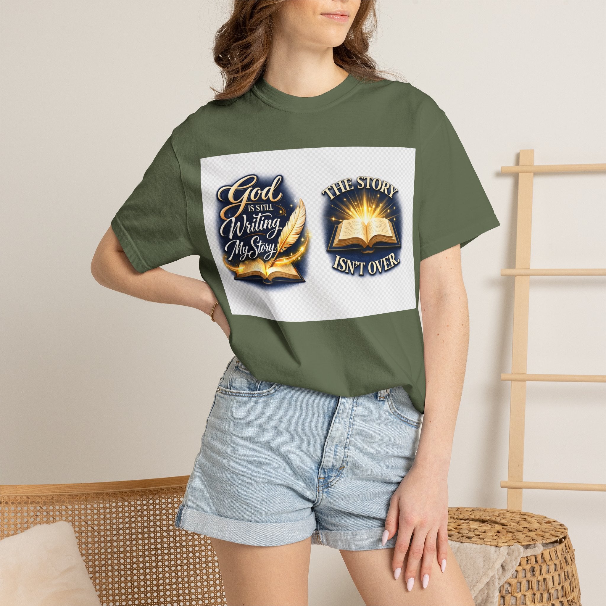 Inspirational Bible T-Shirt — "God Is Still Writing My Story" Faith Tee