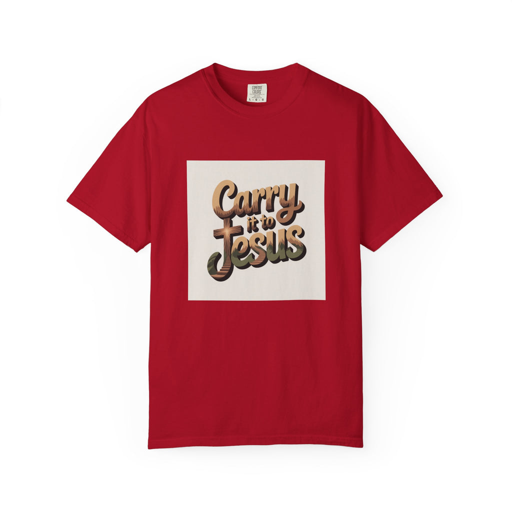 Carry It to Jesus T-Shirt — Retro Christian Faith Graphic Tee