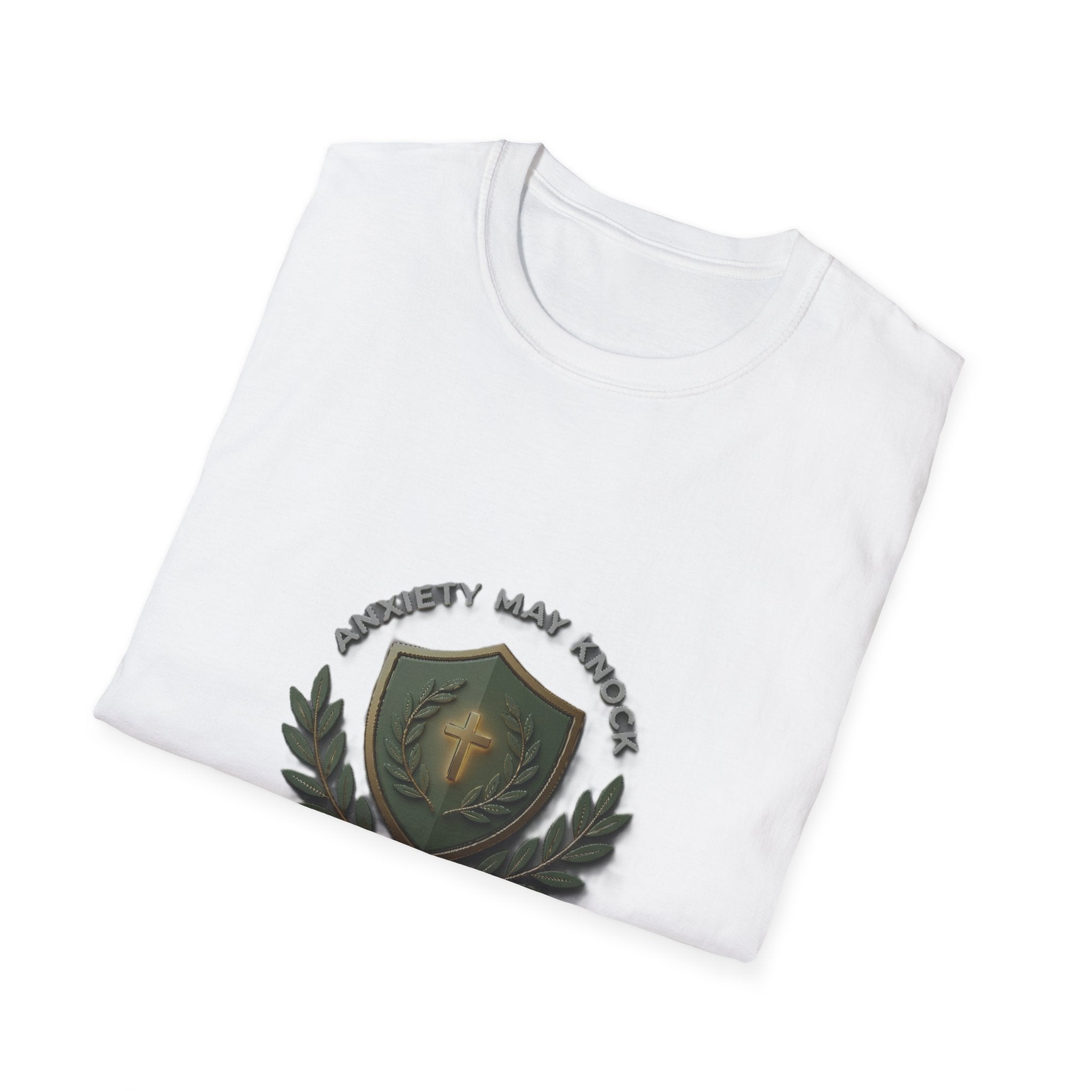 God's Peace Stands Guard T-Shirt — Faith Shield Military Emblem Tee