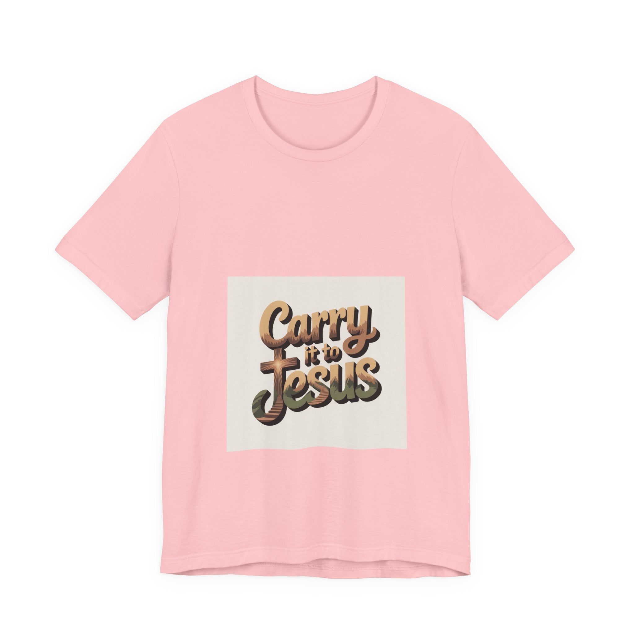 Carry It to Jesus Tee — Retro Script Christian Faith T‑Shirt