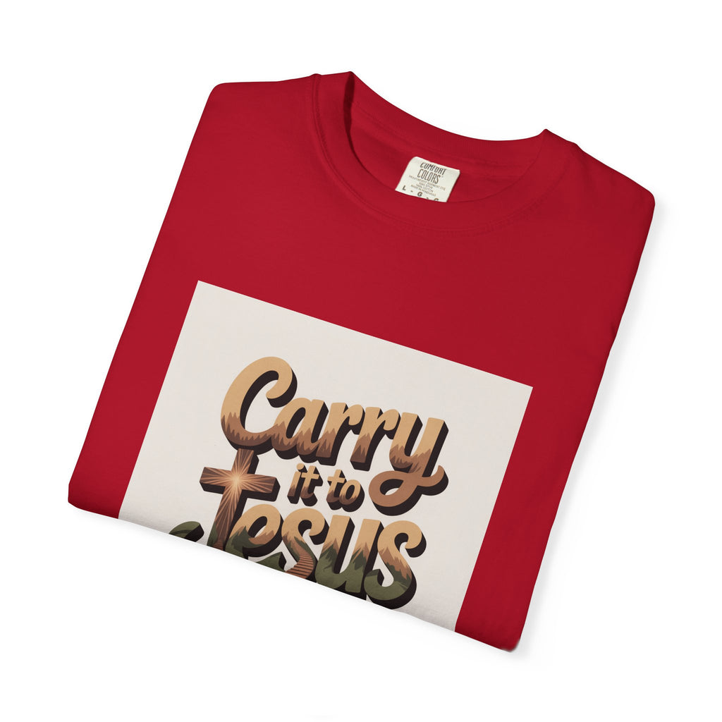 Carry It to Jesus T-Shirt — Retro Christian Faith Graphic Tee