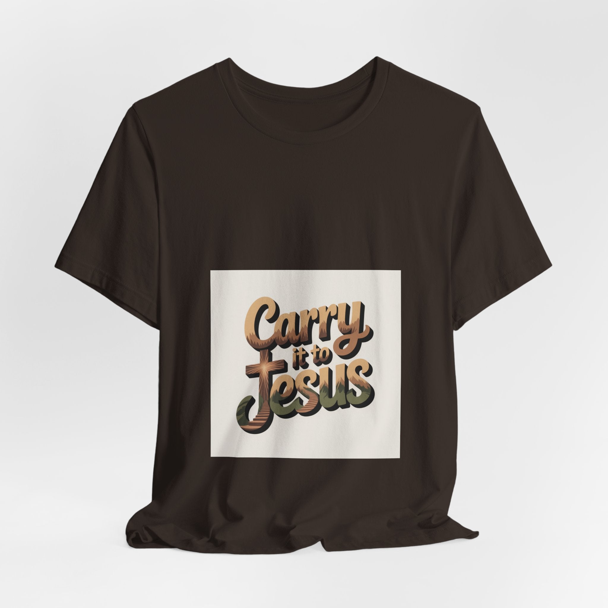 Carry It to Jesus Tee — Retro Script Christian Faith T‑Shirt