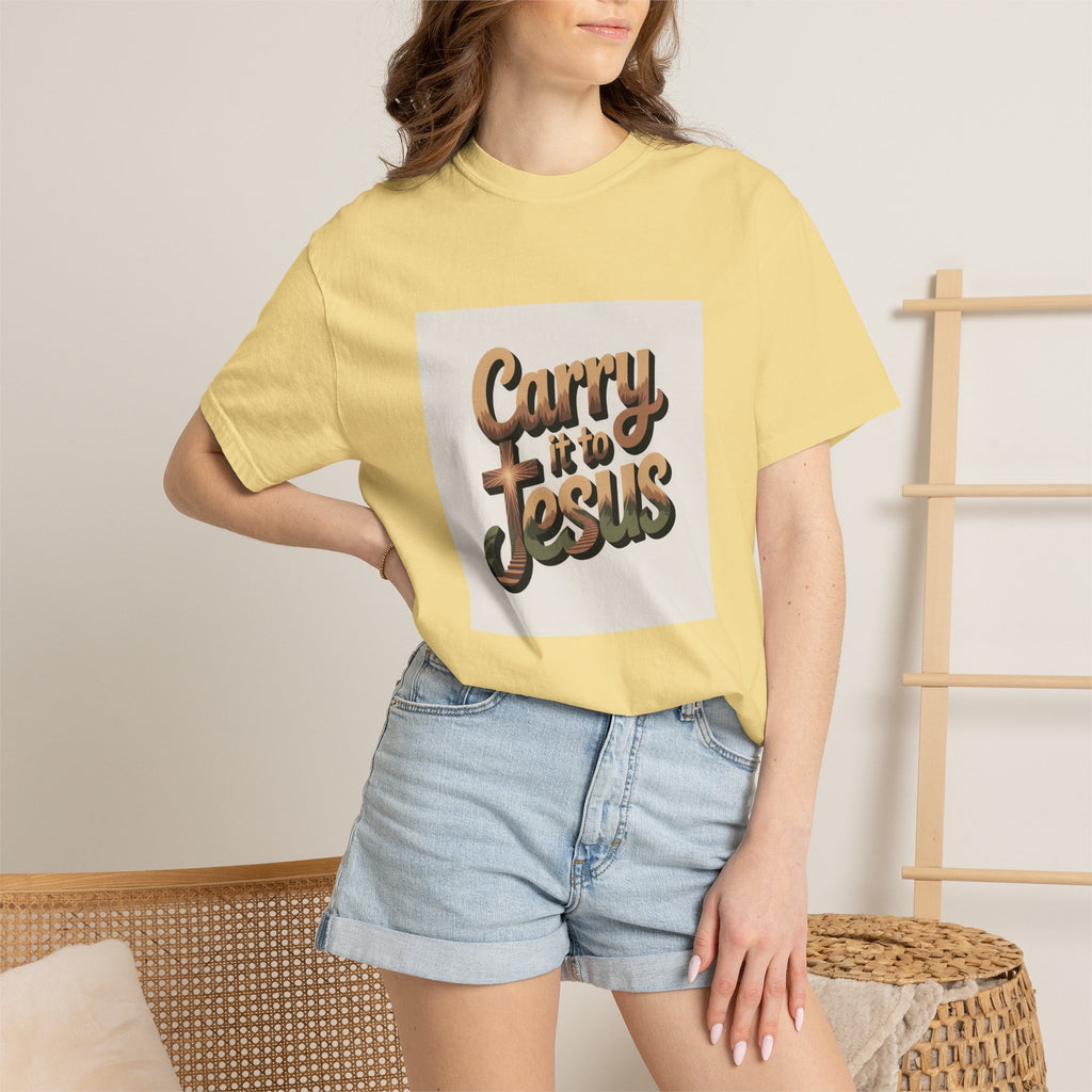 Carry It to Jesus T-Shirt — Retro Christian Faith Graphic Tee
