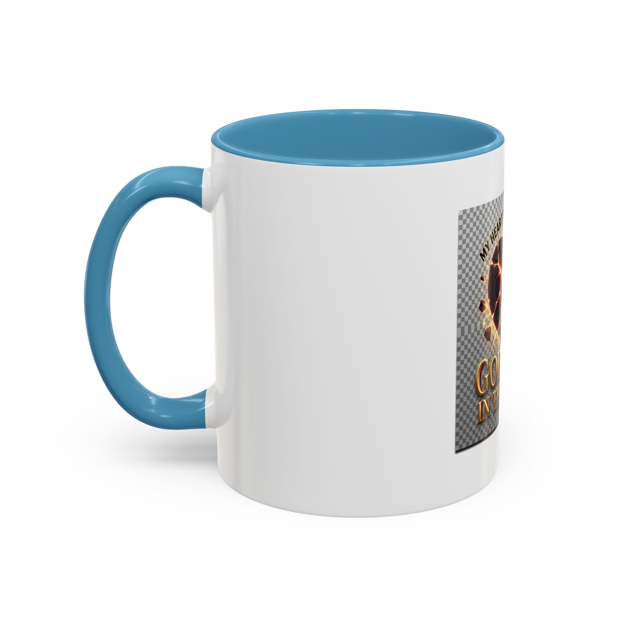 Shattered Heart "God Lives in the Pieces" Mug | Accent Coffee Mug