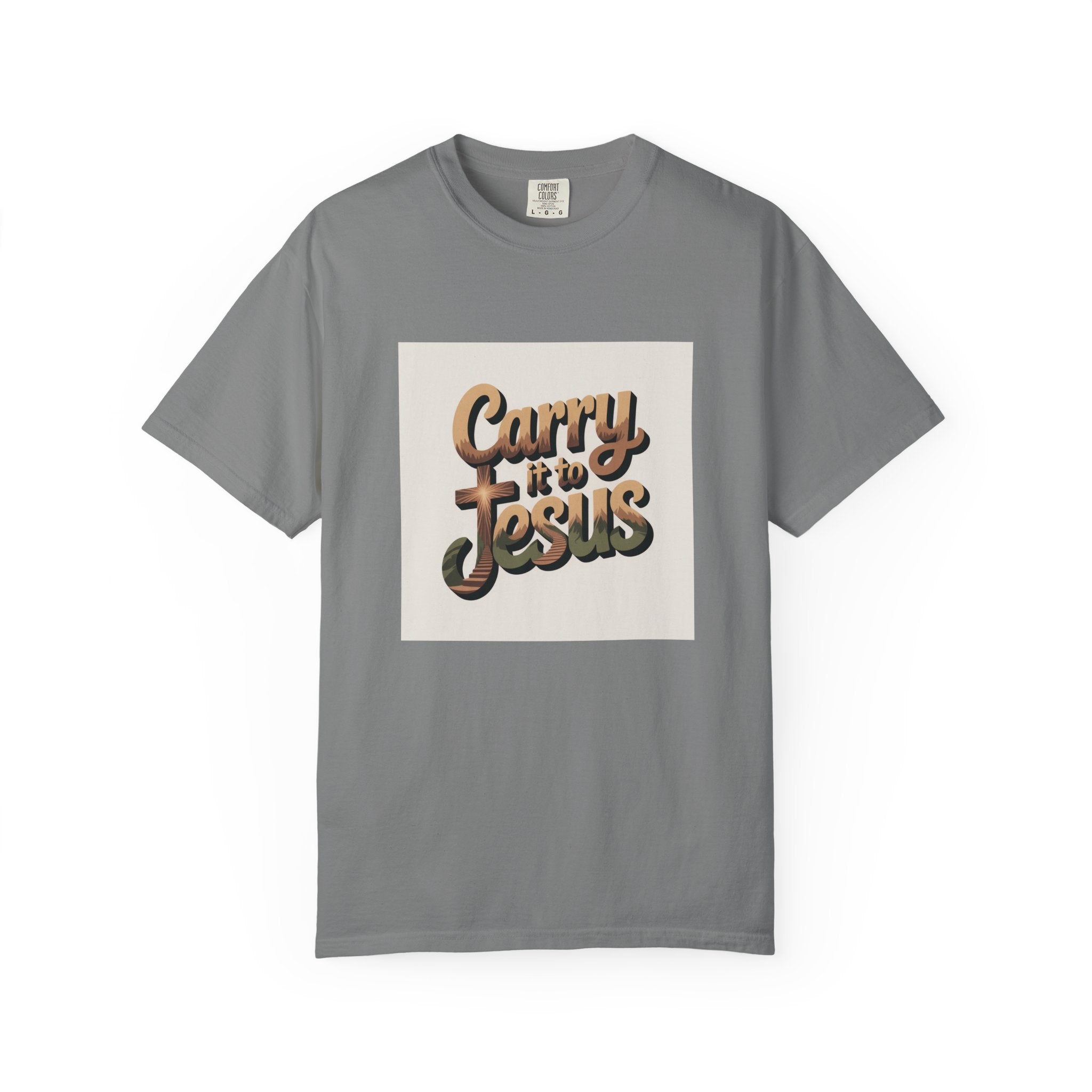 Carry It to Jesus T-Shirt — Retro Christian Faith Graphic Tee