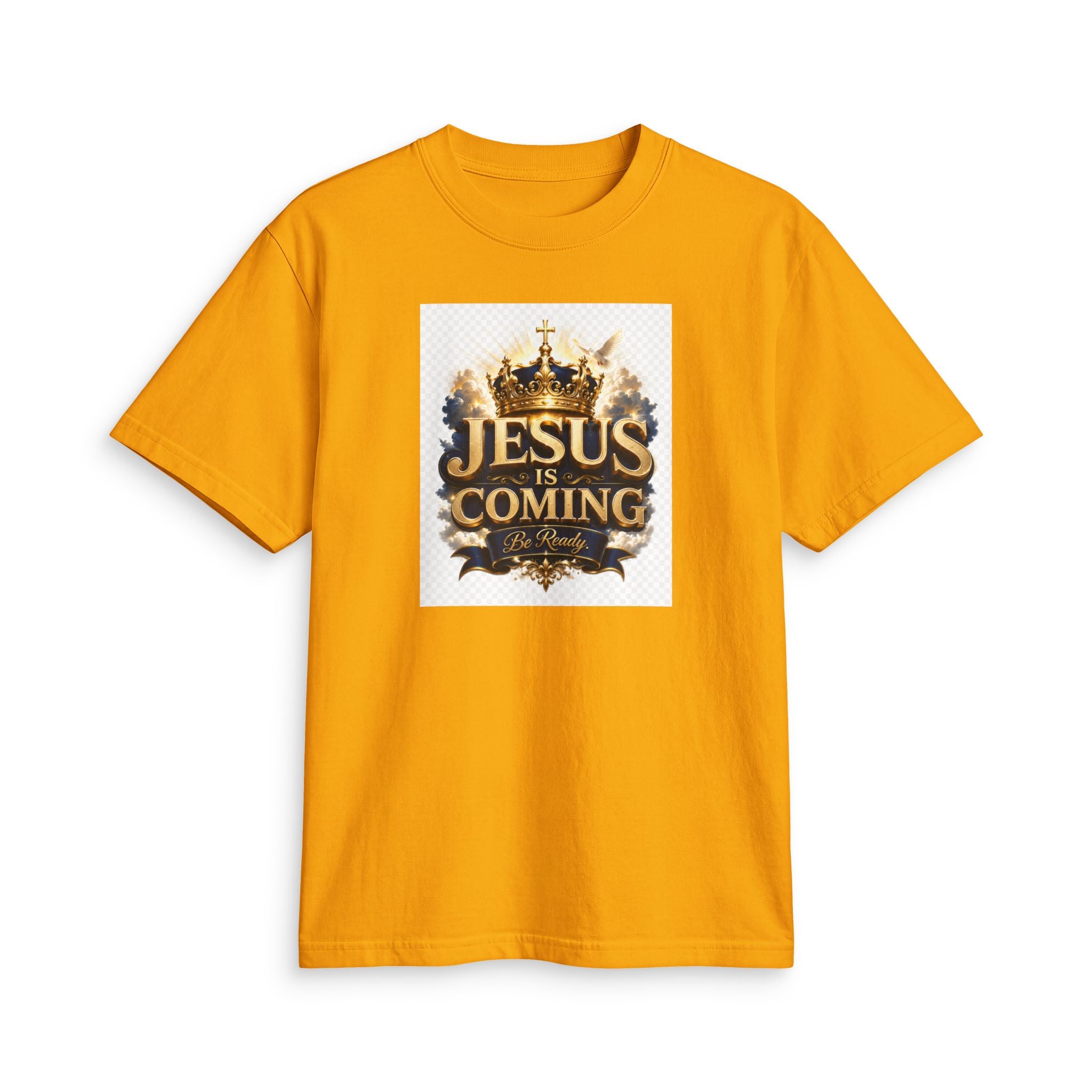Christian T-Shirt — "Jesus Is Coming" Crown Graphic Tee