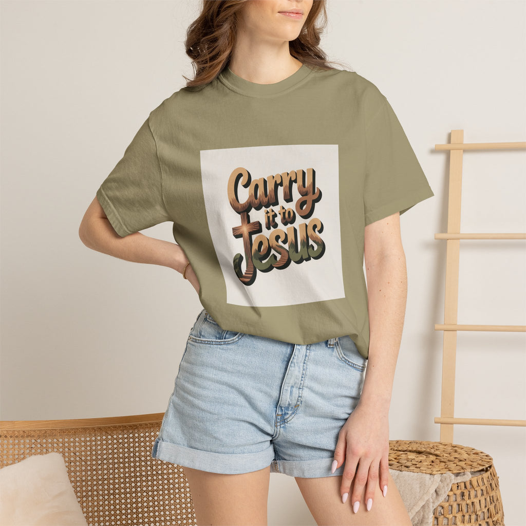 Carry It to Jesus T-Shirt — Retro Christian Faith Graphic Tee