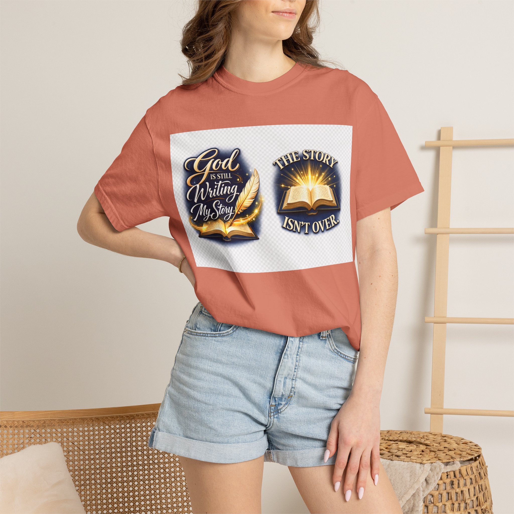 Inspirational Bible T-Shirt — "God Is Still Writing My Story" Faith Tee