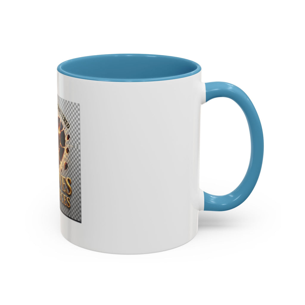 Shattered Heart "God Lives in the Pieces" Mug | Accent Coffee Mug