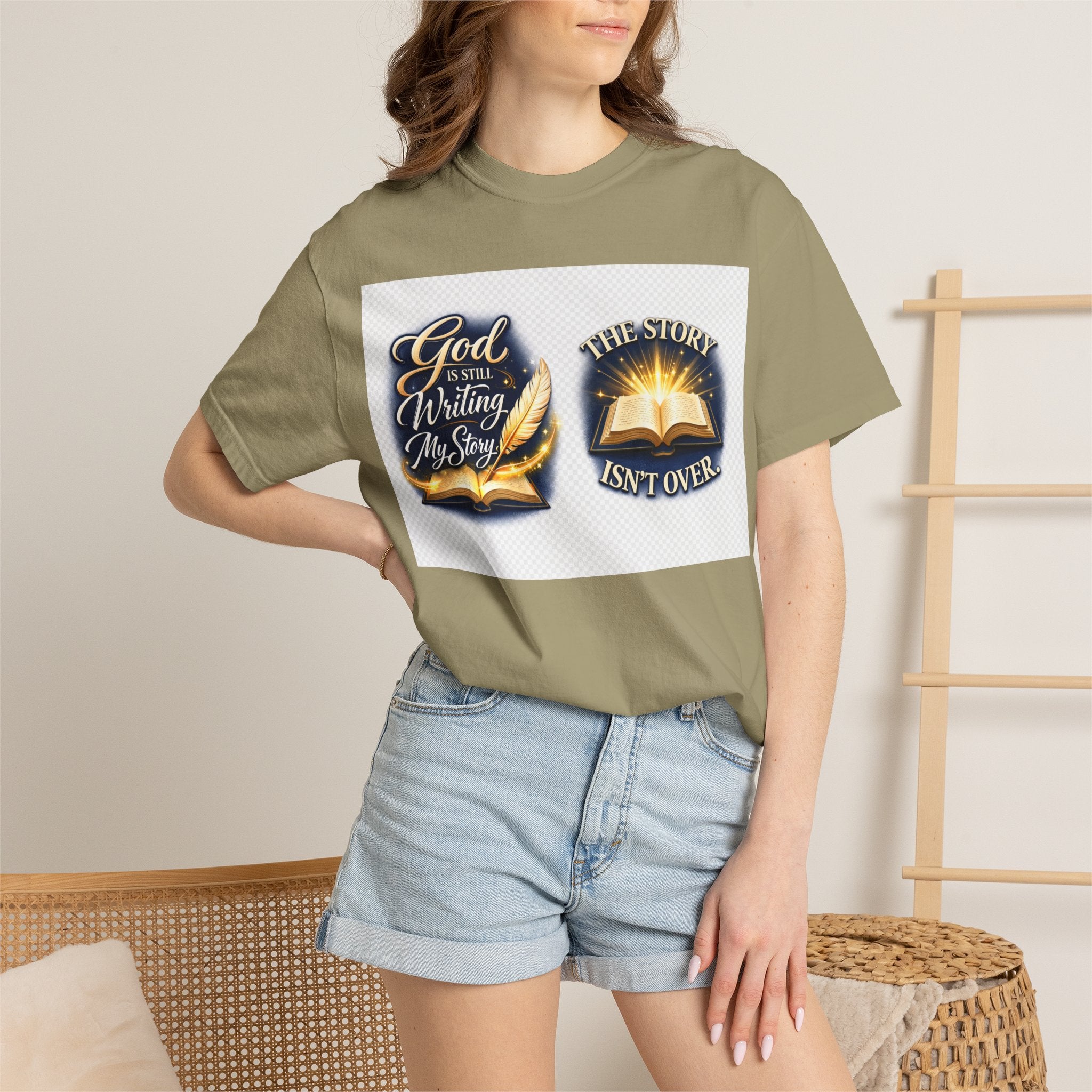 Inspirational Bible T-Shirt — "God Is Still Writing My Story" Faith Tee