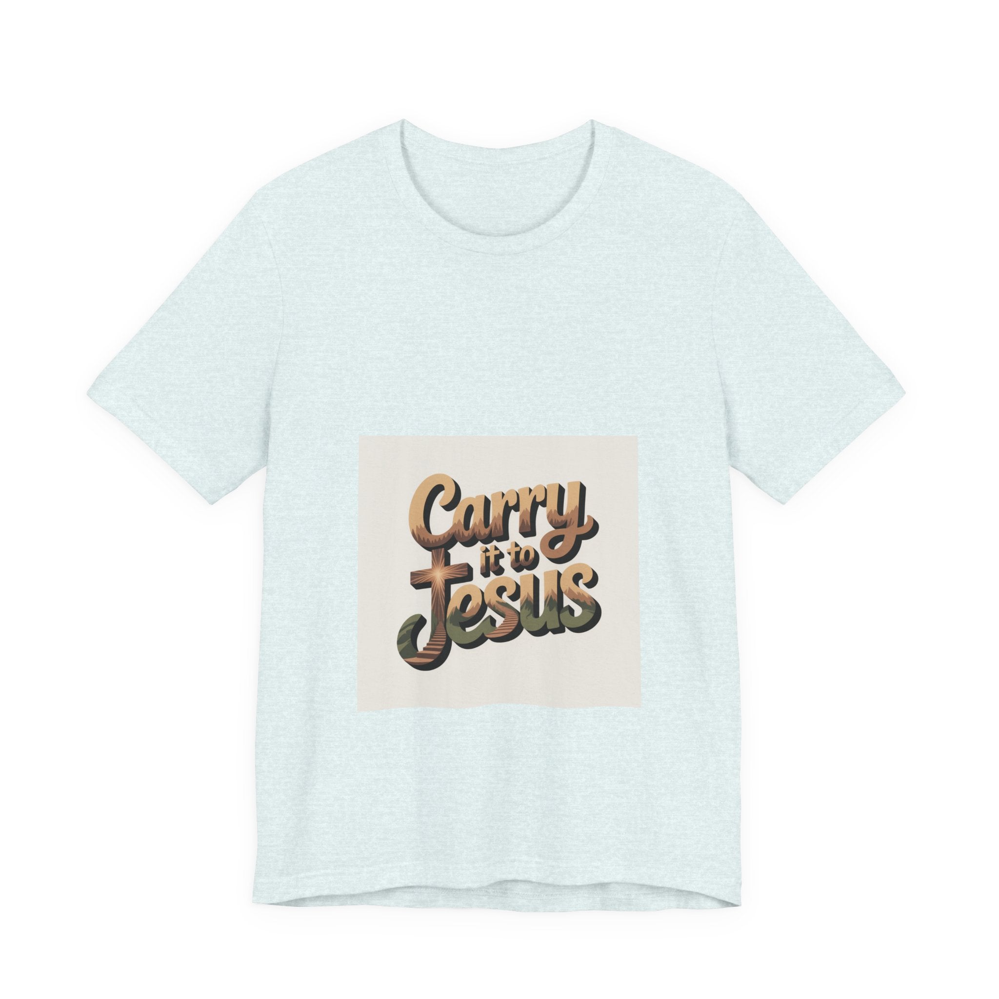 Carry It to Jesus Tee — Retro Script Christian Faith T‑Shirt