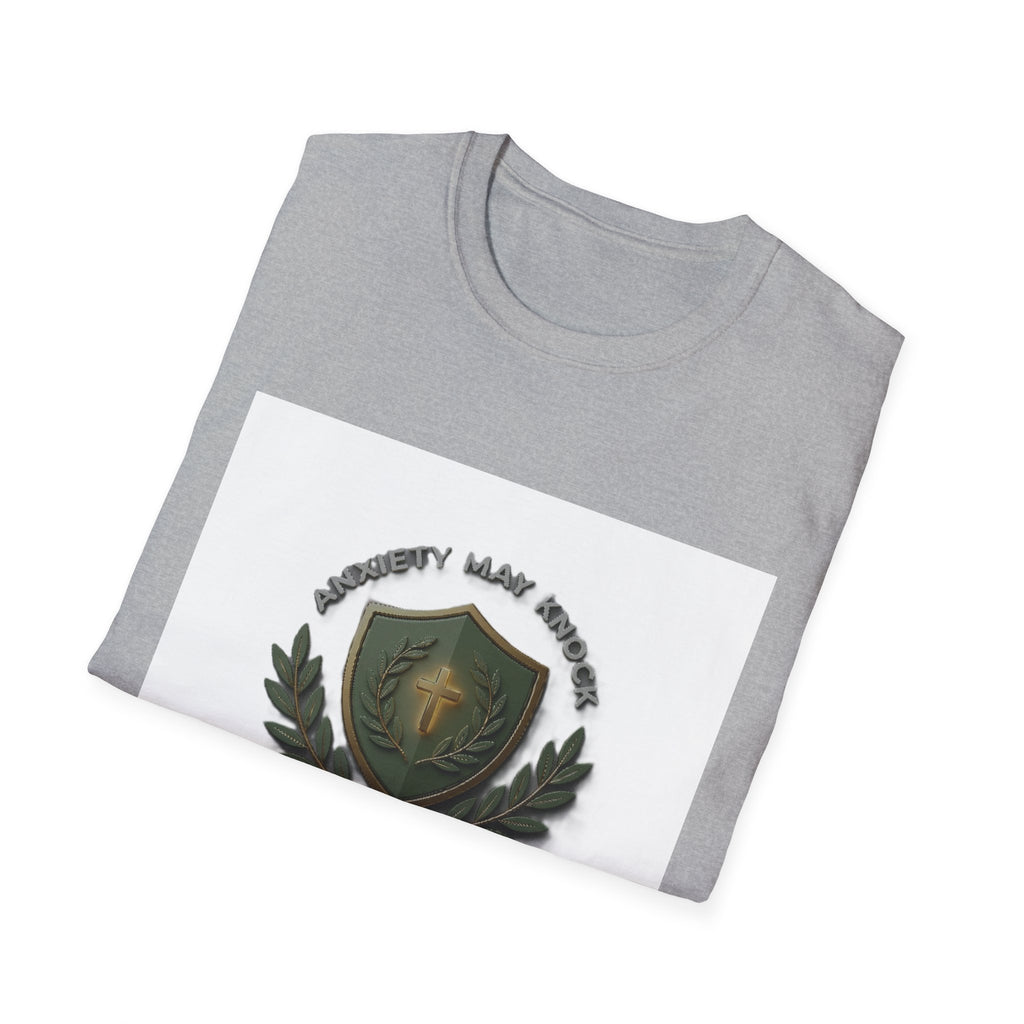 God's Peace Stands Guard T-Shirt — Faith Shield Military Emblem Tee