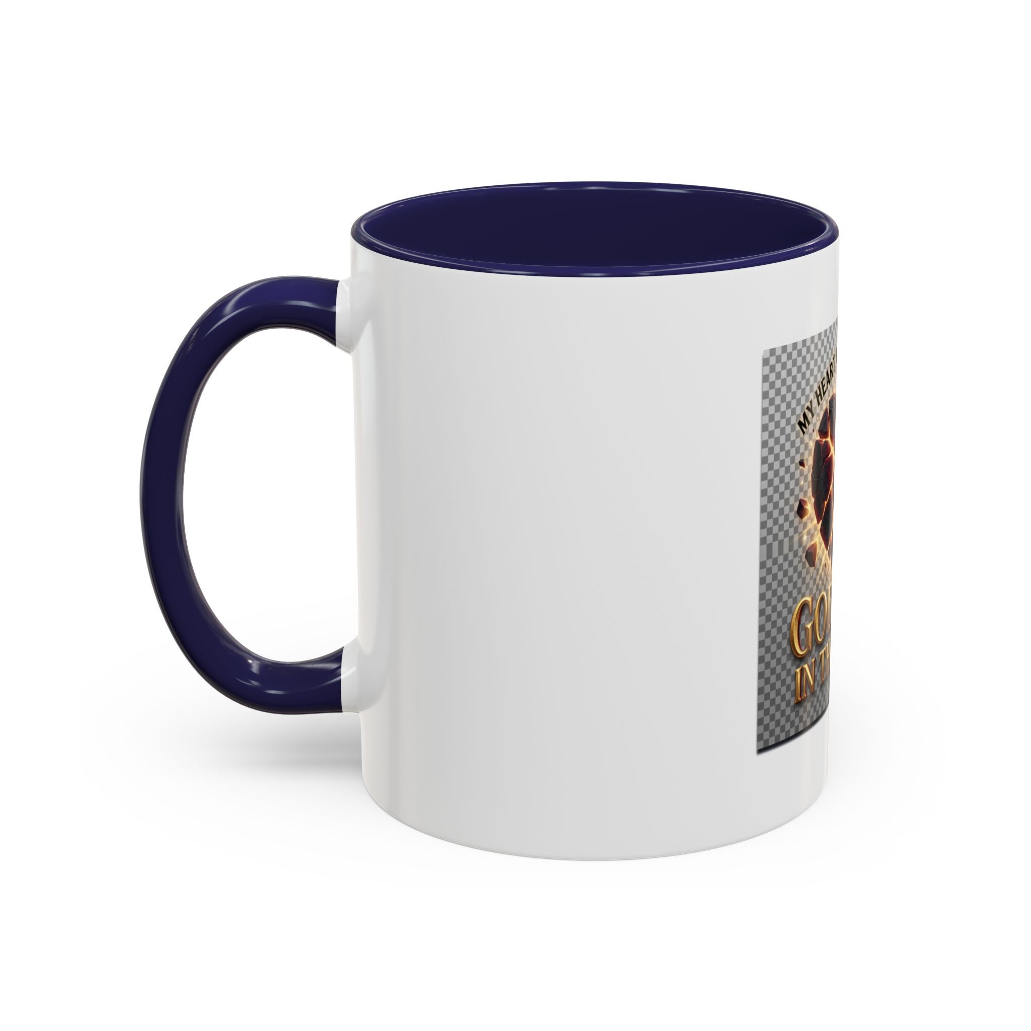 Shattered Heart "God Lives in the Pieces" Mug | Accent Coffee Mug