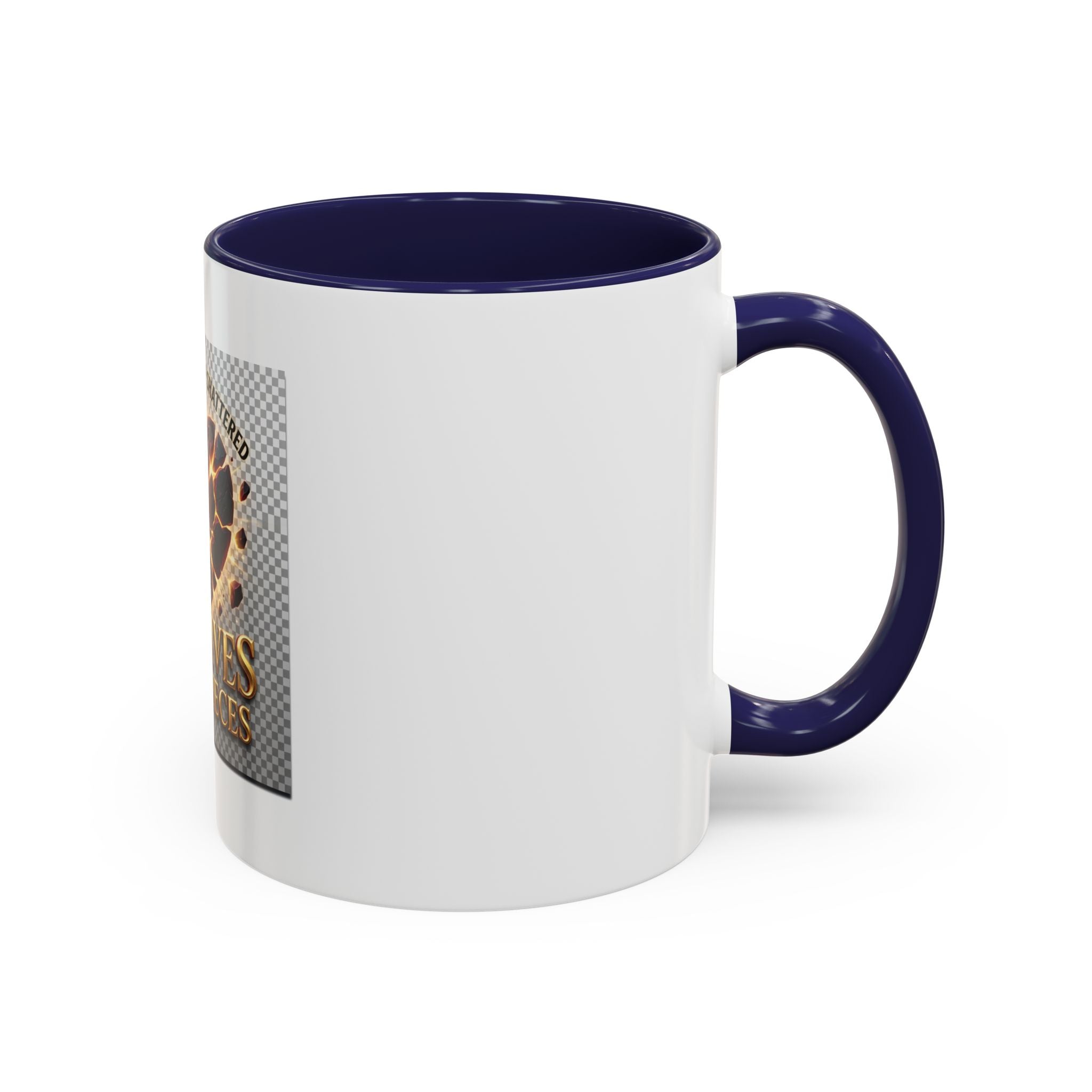 Shattered Heart "God Lives in the Pieces" Mug | Accent Coffee Mug
