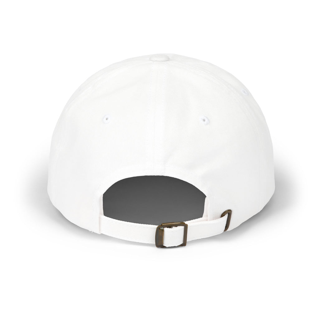 Dad Cap — "Never Alone" Dog & Moon Embroidered Baseball Hat