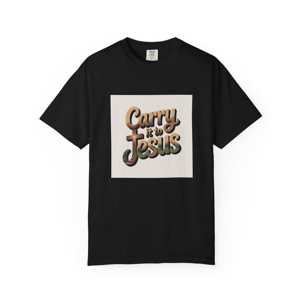 Carry It to Jesus T-Shirt — Retro Christian Faith Graphic Tee