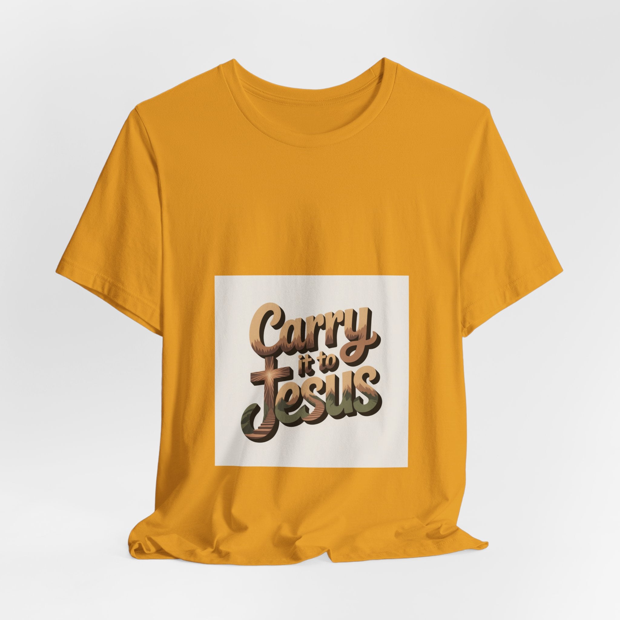 Carry It to Jesus Tee — Retro Script Christian Faith T‑Shirt