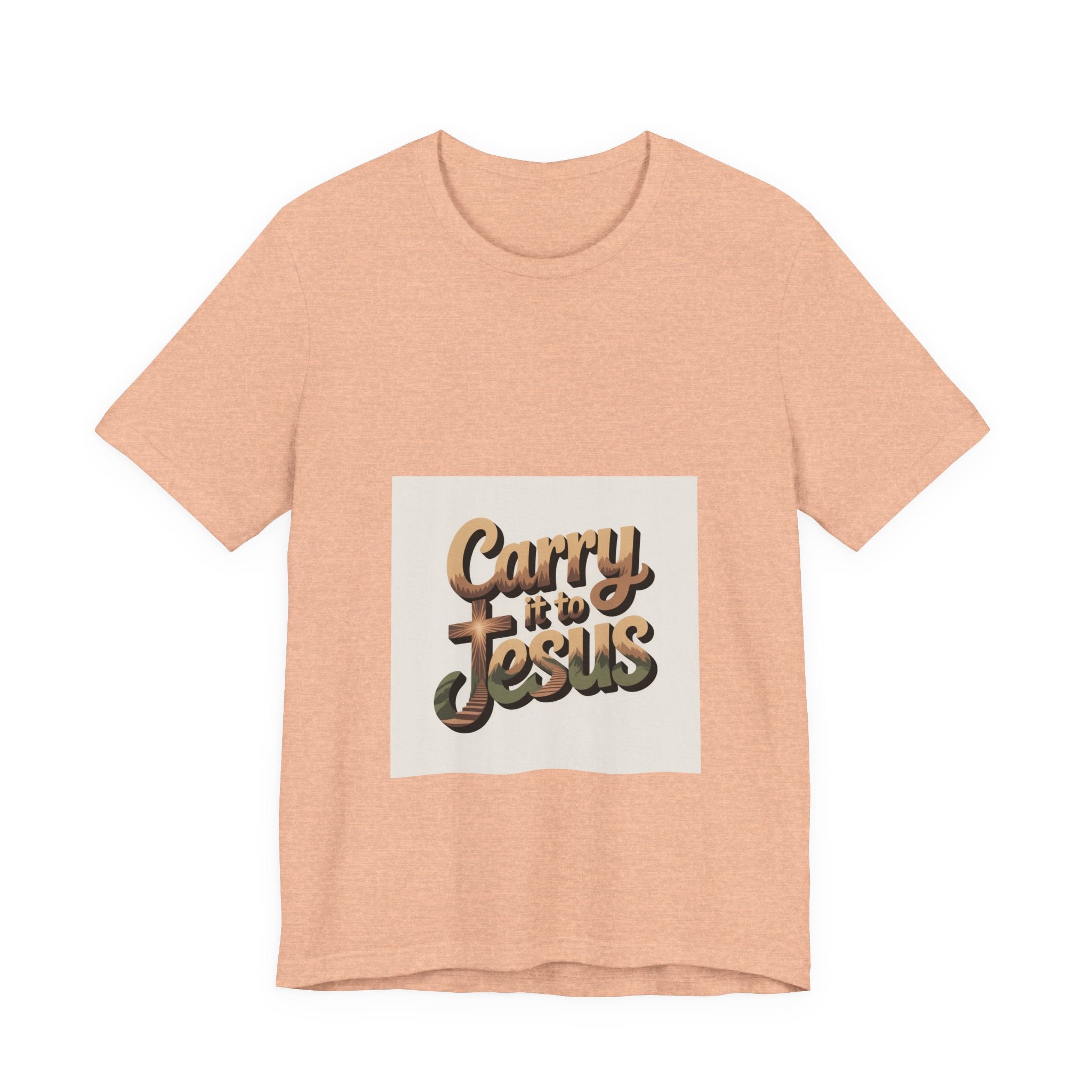 Carry It to Jesus Tee — Retro Script Christian Faith T‑Shirt
