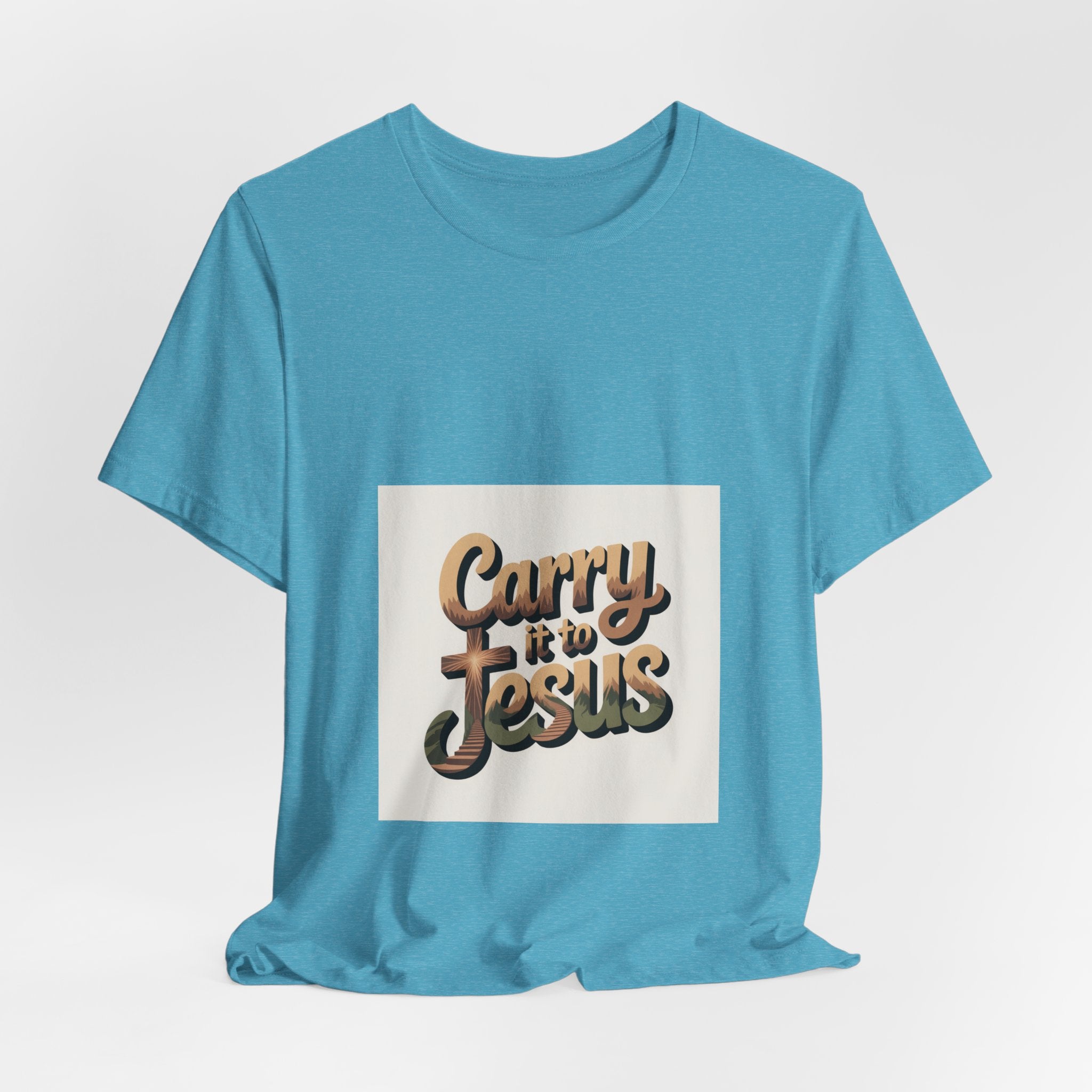 Carry It to Jesus Tee — Retro Script Christian Faith T‑Shirt
