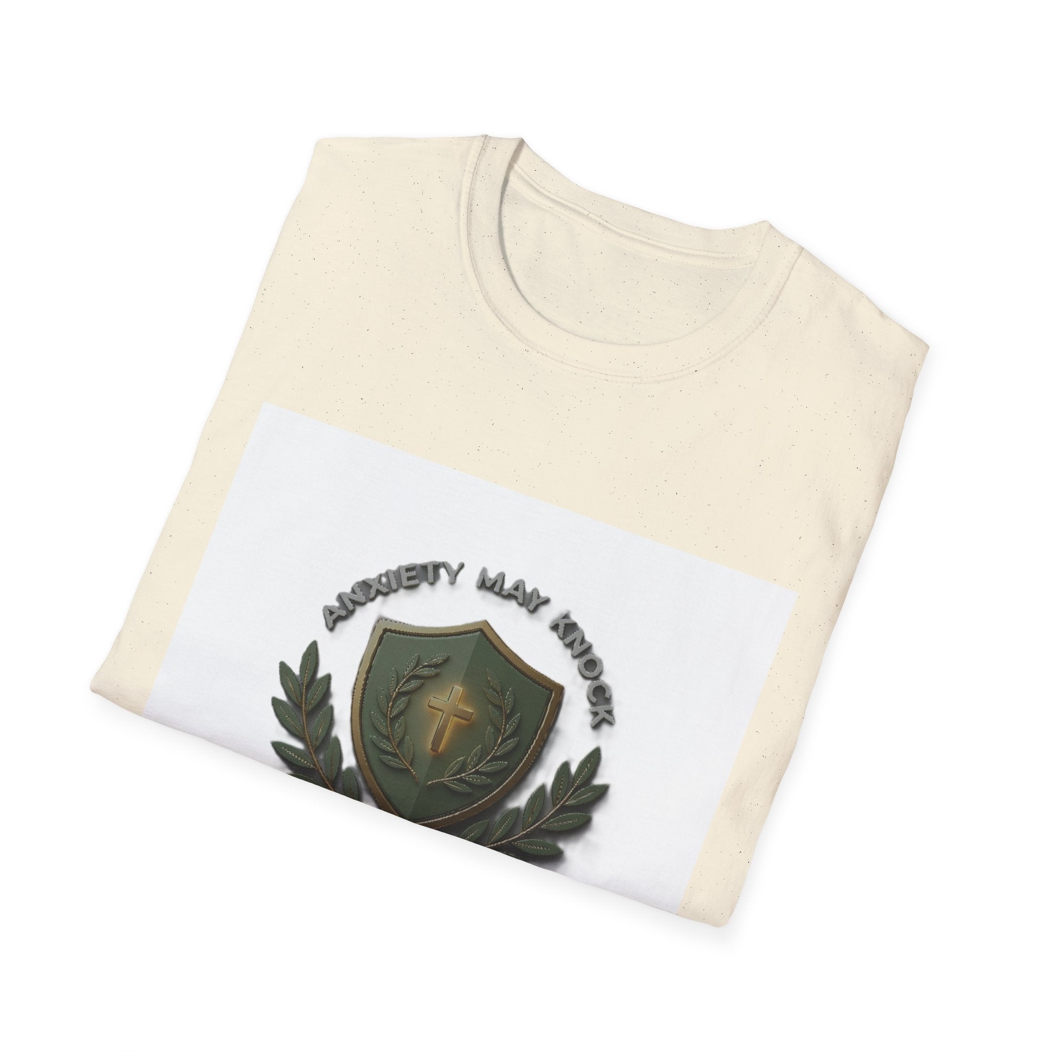 God's Peace Stands Guard T-Shirt — Faith Shield Military Emblem Tee