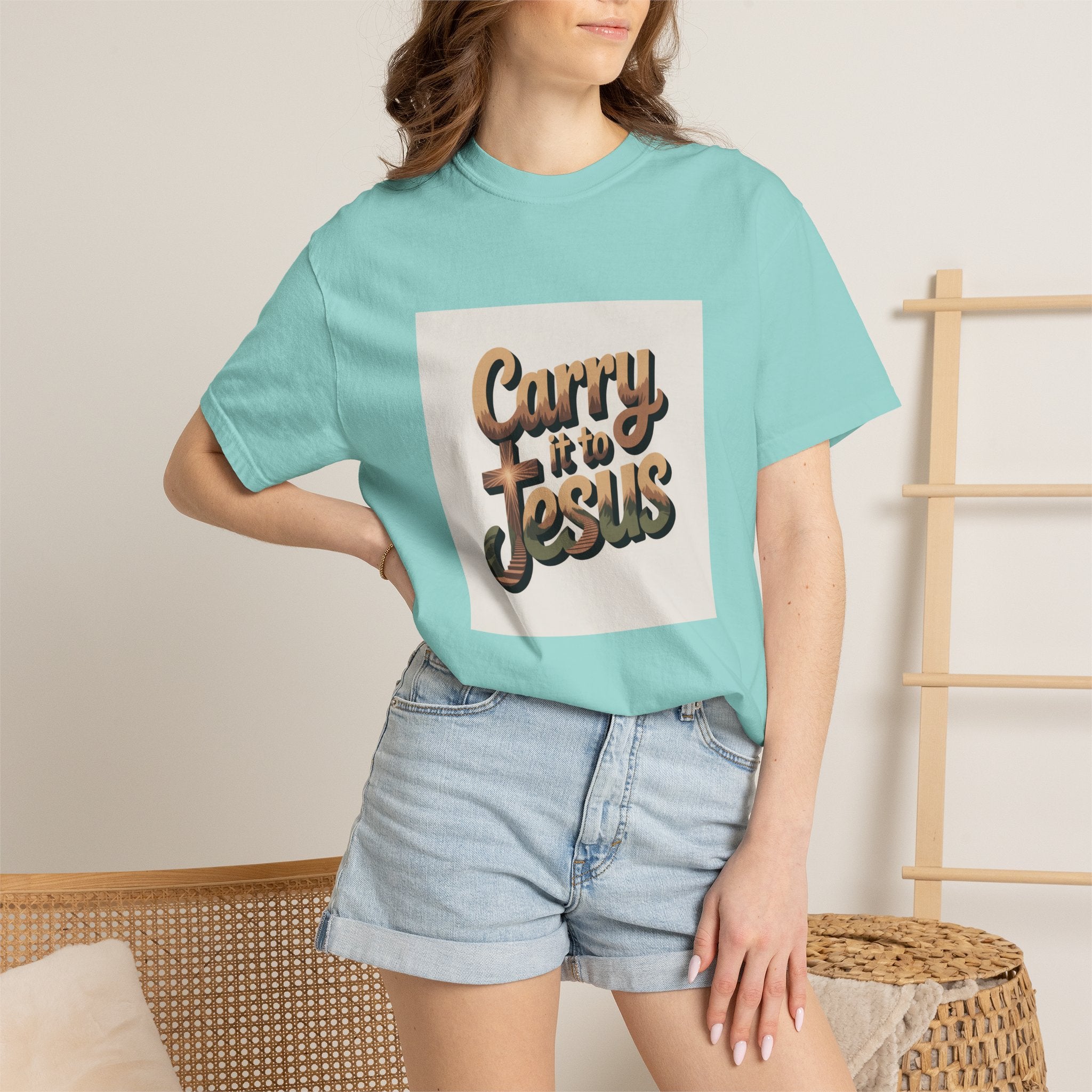 Carry It to Jesus T-Shirt — Retro Christian Faith Graphic Tee